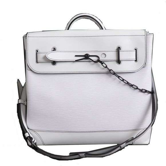 Louis Vuitton Epi Leather Steamer PM Shoulder Bag White - Picture 1 of 8